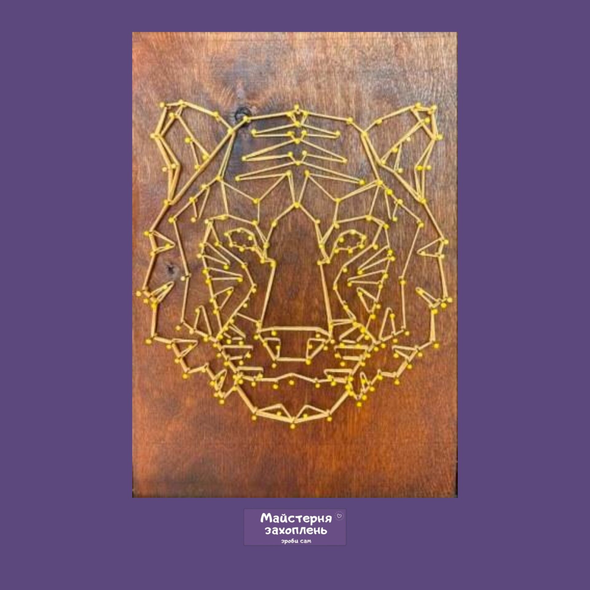 Купити Набір Стрінг АРТ – Тигр фото 6 Набір стрінг арт - Тигр